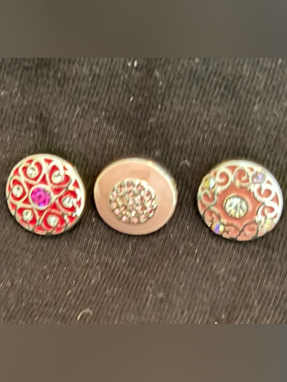 Pink Crystal Accent Original Dots-Style Dots